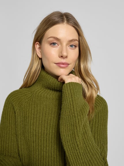 DRYKORN Strickpullover mit Alpaka-Anteil Modell 'ARWEN' Gruen 3