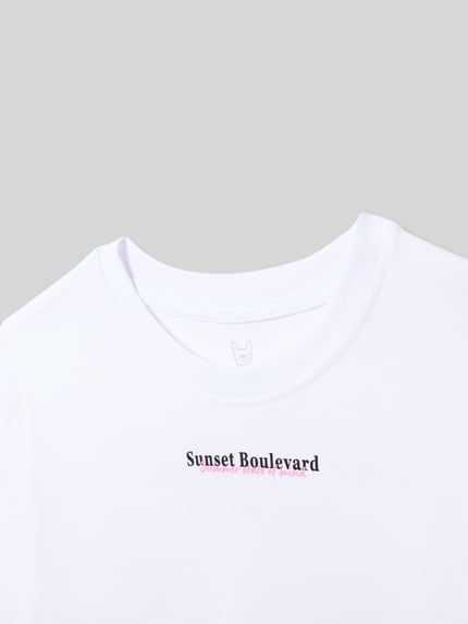 Productfoto, T-shirt met motiefprint model 'CITY' van Jack & Jones voor kinderen, puur katoen, regular fit, ronde hals, witte stof, ruglengte maat 140: 53 cm, zachte textuur