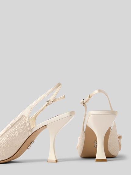 Produktfoto, Pumps mit Zierschleife Modell 'Neasa' von Steve Madden, siergarnering, open hiel, sierstrik, kant, hakhoogte 9 cm, dames