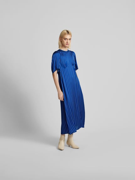 BAUM & PFERDGARTEN Midi-jurk met streepmotief Blauw - 1