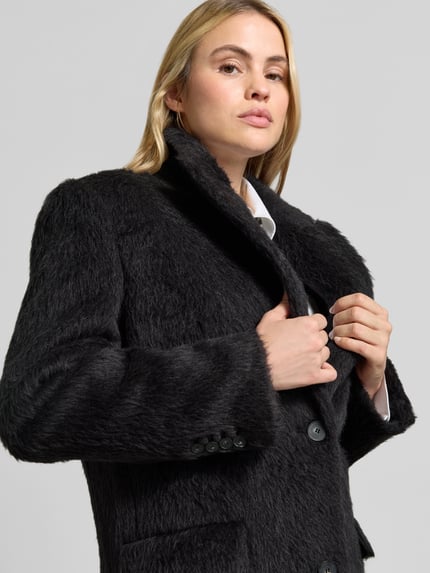 Joseph Mantel aus Alpaka Wolle mit Pattentaschen Black 3