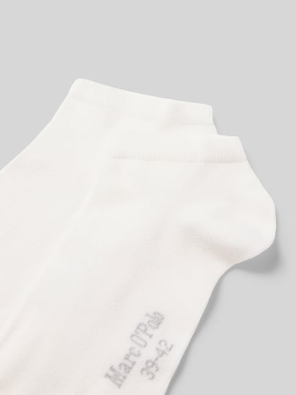 Marc O'Polo Sneakersocken mit Logo-Schriftzug im 2er-Pack Weiss 2