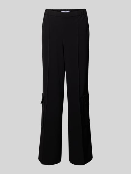 Raffaello Rossi Stoffhose mit elastischem Bund Modell 'ALMA' Black 2