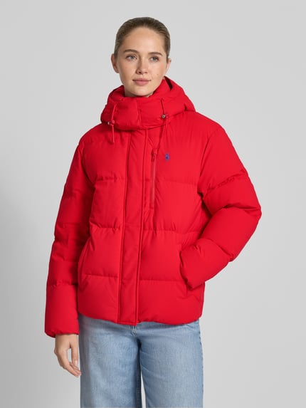 Polo Ralph Lauren Daunenjacke mit Logo-Stitching und Brusttasche Rot 4