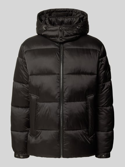 JOOP! COLLECTION Regular Fit gewatteerd jack met capuchonkraag Zwart - 1