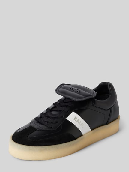 BALR. Sneakers van zuiver leer met labelprint, model 'GOTG' Zwart - 1