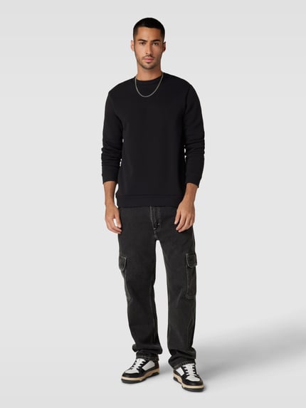 ONLY & SONS Regular Fit Sweatshirt aus Baumwoll-Mix Modell 'CERES' Black 1