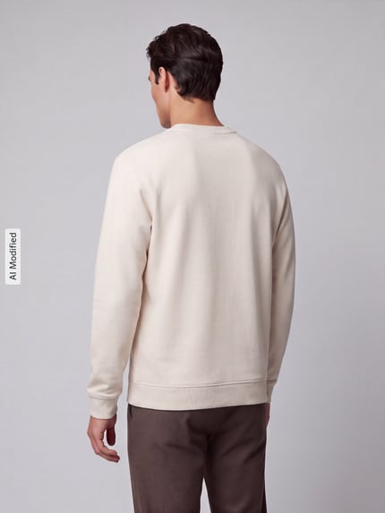 Marc O'Polo DENIM Regular Fit Sweatshirt aus reiner Baumwolle Sand 5