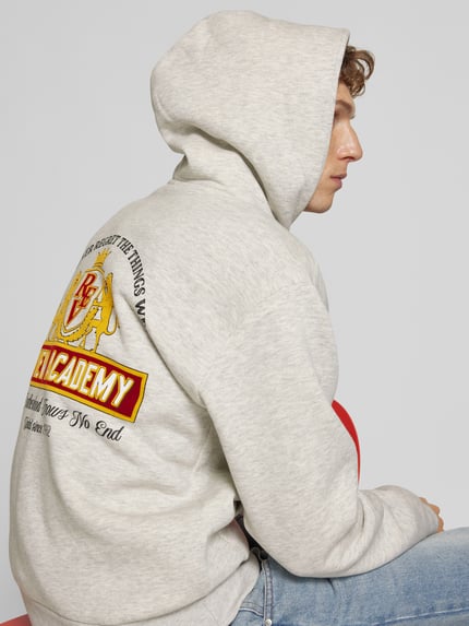 REVIEW Sweatshirt met motiefprint Ecru gemêleerd - 3
