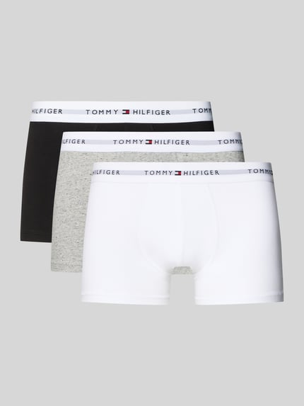 Tommy Hilfiger Trunks aus Baumwoll-Mix im 3er-Pack Black 1