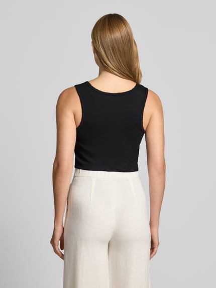 DRYKORN Tanktop met ronde hals model 'FARIDA' Zwart - 5