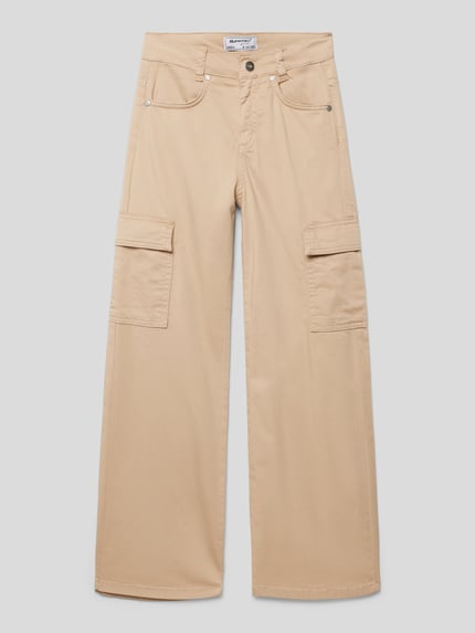 Blue Effect Stoffhose mit aufgesetzten Taschen Beige 1