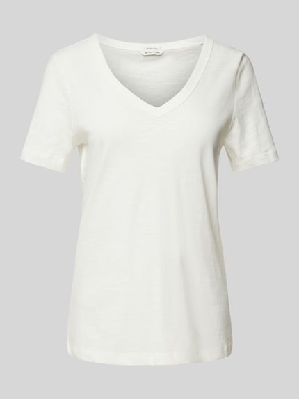 T-shirt met V-hals Shop The Look MANNEQUINE