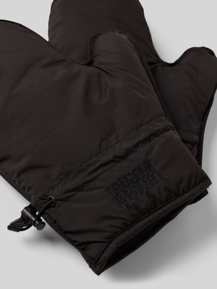 MADS NØRGAARD Wanten met logostitching Zwart - 2