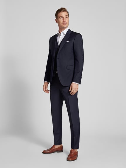 JOOP! COLLECTION Colbert met paspelzak op de borst, model 'Herby' Donkerblauw - 1