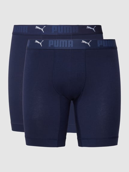 PUMA Trunks mit Label-Details im 2er-Pack Blau 2