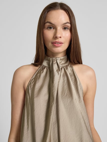 mbyM Blusentop mit Neckholder Modell 'Zuzela' Beige 3