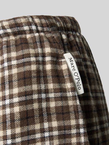 Marc O'Polo Pyjamabroek met elastische band Middenbruin - 2