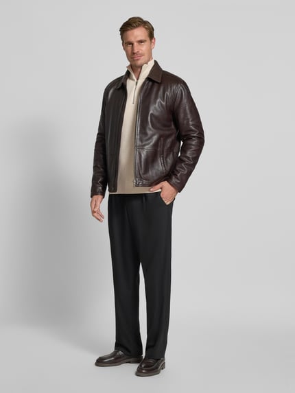 JACK & JONES Premium Schipperstrui met labeldetail, model 'MILANO' Offwhite gemêleerd - 1