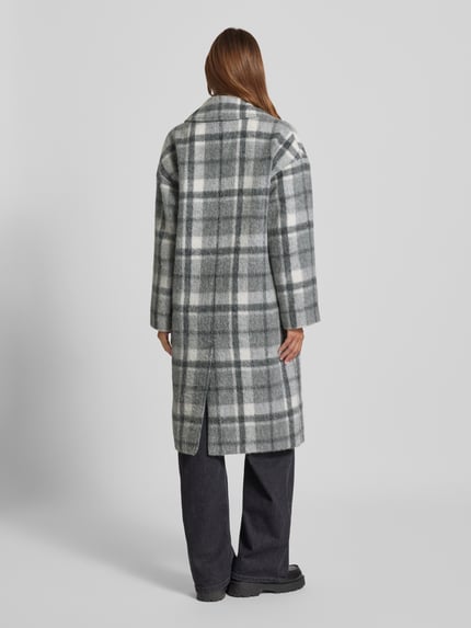 Barbour Płaszcz wełniany o kroju regular fit z mieszanki wełny z dodatkiem wełny z alpaki model ‘BETTIE’ Ciemnoszary 5
