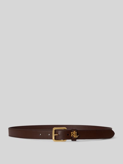 Lauren Ralph Lauren Riem van echt leer met logodetail Donkerbruin - 1
