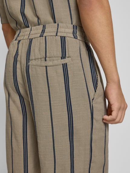 ONLY & SONS Relaxed fit bermuda van een mix van viscose en katoen, model 'TINUS' Beige - 3