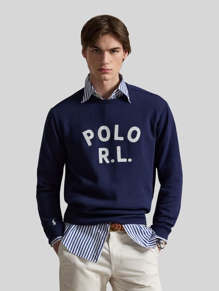 Polo Ralph Lauren Bluza o kroju regular fit z mieszanki bawełny Granatowy 4