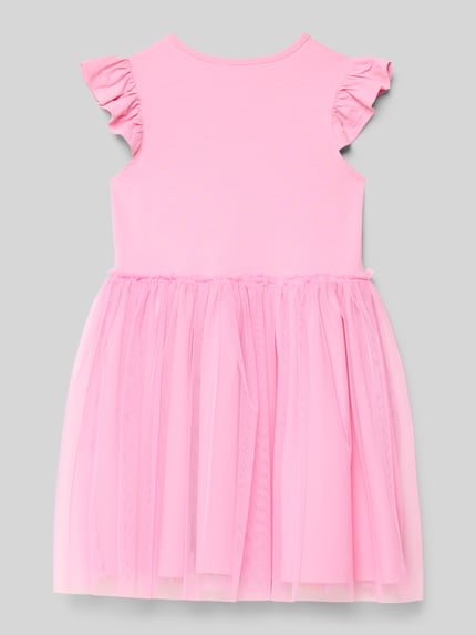 DANAMADE Kleid mit Pailletten und Stitching Pink 3