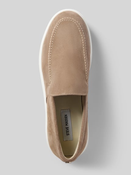 Steve Madden Loafers met gestructureerde zool, model 'FLETCHER' Taupe - 3
