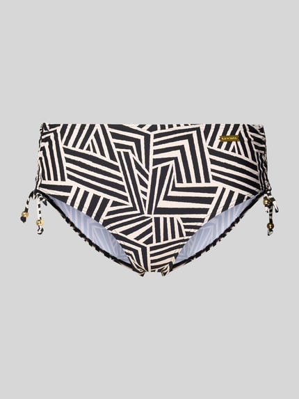 LASCANA Figi bikini z detalem z logo Czarny 1