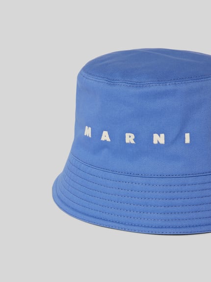 Marni Czapka typu bucket hat z czystej bawełny Niebieski 3