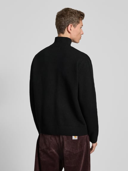 JACK & JONES Turtleneck-Pullover mit gerippten Abschlüssen Modell 'NORREBRO' Black 5