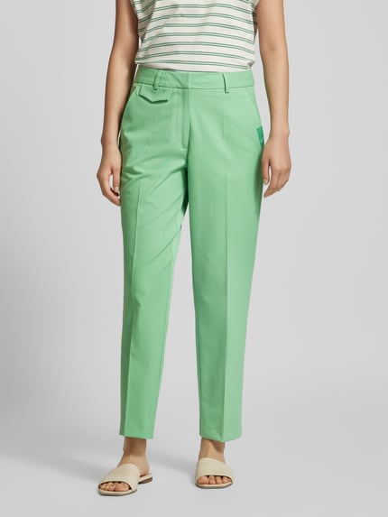 Smith and Soul Straight leg stoffen broek met persplooien Mintgroen - 4