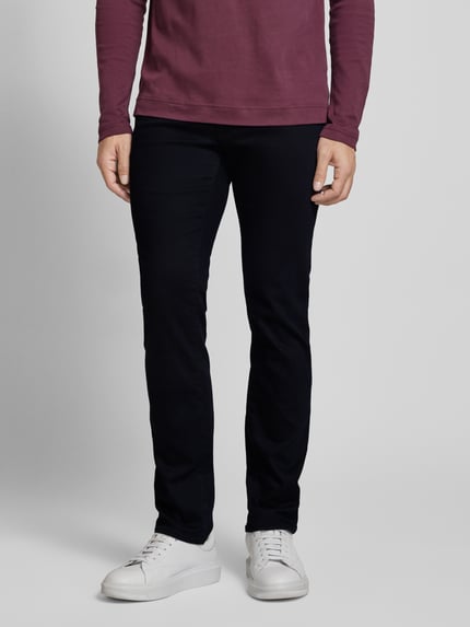 Brax slim fit jeans met 5-pocketmodel model 'CHUCK' Marineblauw - 4