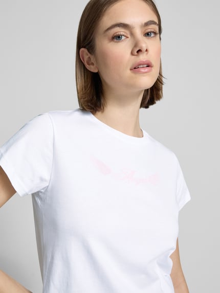 REVIEW T-shirt z nadrukowanym motywem Biały 3