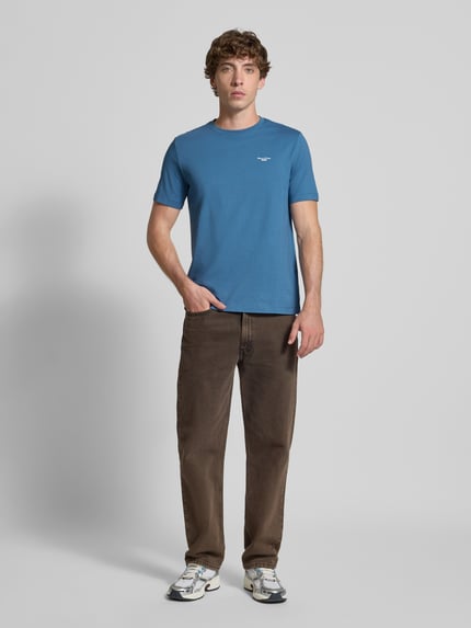 Marc O'Polo DENIM Regular Fit T-Shirt aus reiner Baumwolle Blau 1
