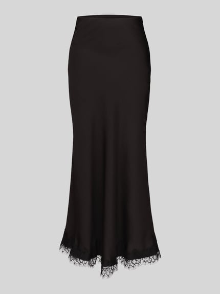 VERO MODA Maxi-Rock mit Spitzenbesatz am Saum Black 2