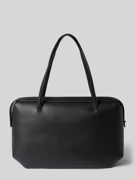 Produktfoto, czarna torebka Henkeltasche in Leder-Optik Modell 'Meelo_Tote' od HUGO, gładka powierzchnia, kontekst: damska torebka HUGO