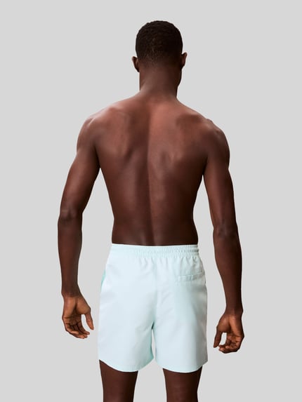 Calvin Klein Underwear Spodenki kąpielowe z detal z logo Miętowy 5