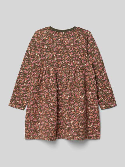 Blue Seven Kleid mit floralem Allover-Print Rostrot 3