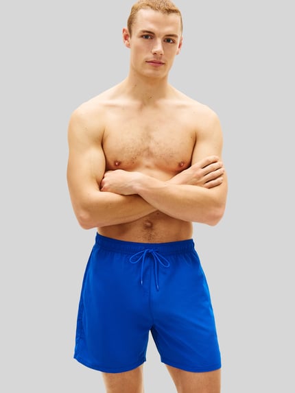 Tommy Hilfiger Spodenki kąpielowe o kroju regular fit z wyhaftowanym logo Królewski niebieski 4