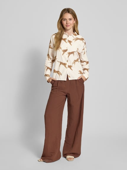 0039 Italy Bluse mit Kentkragen Modell 'LUCY' Offwhite 1