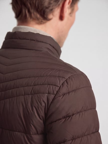 BOSS Orange Steppjacke mit Logo-Patch Modell 'Oden2' Schoko 3