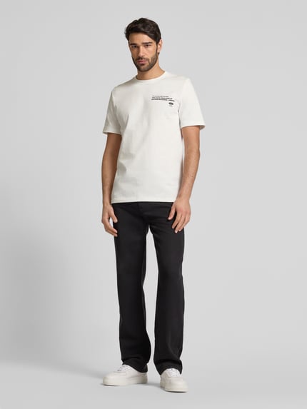 s.Oliver RED LABEL Regular Fit T-Shirt aus reiner Baumwolle mit Ford®-Applikation Weiss 1