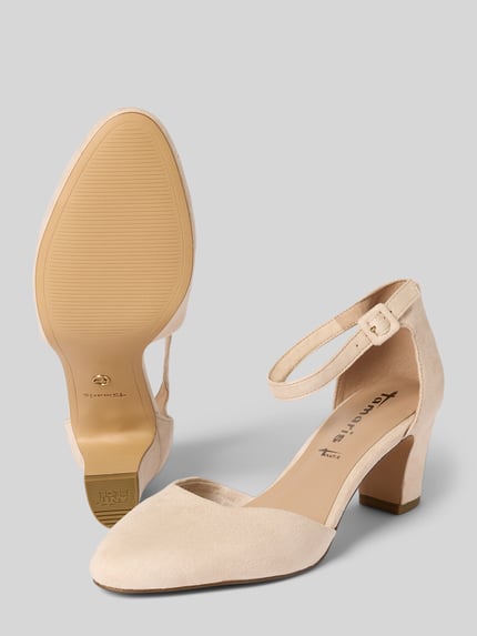 Tamaris Pumps mit Blockabsatz Beige 4