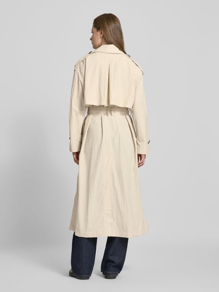 Tommy Hilfiger Regular fit trenchcoat met reverskraag Ecru - 5