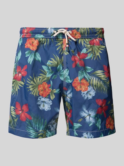 Hartford Zwembroek met elastische band Marineblauw - 1