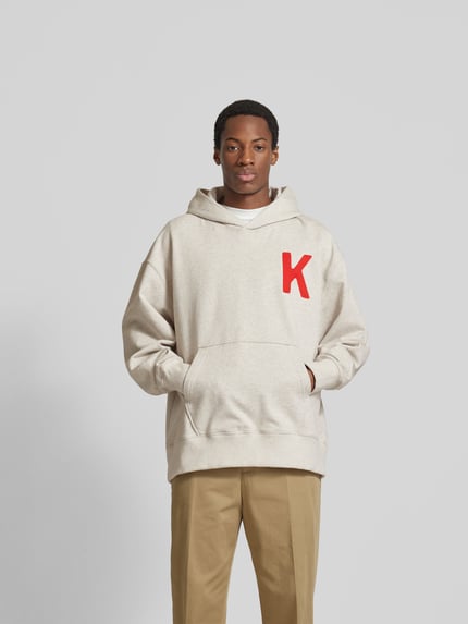 Kenzo Oversized Hoodie mit Känguru-Tasche Sand 4