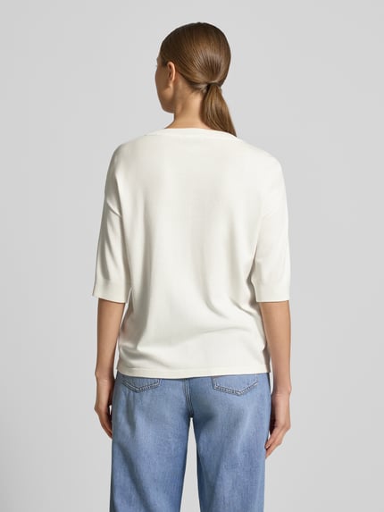 b.young Regular Fit T-Shirt aus Viskose-Mix Modell 'Morla' Offwhite 5