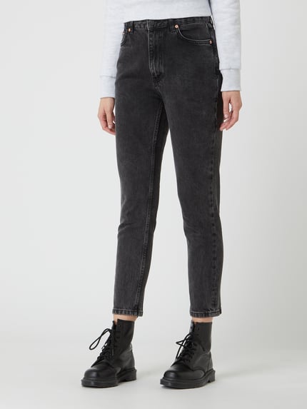 REVIEW Skinny Fit High Waist Jeans mit Stretch-Anteil Black 4